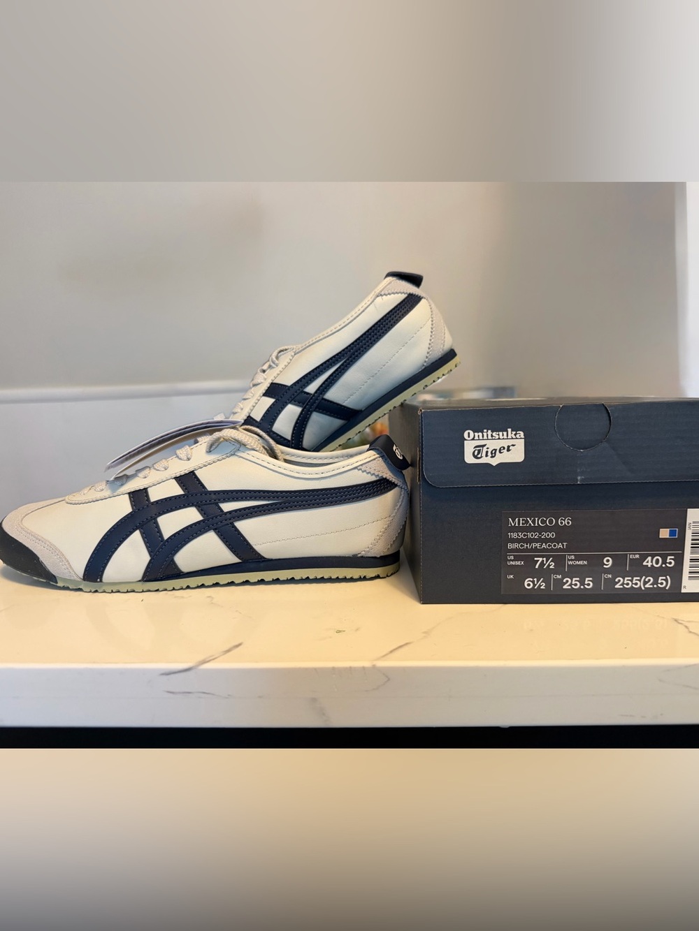 NWT Onitsuka Tiger Mexico 66 Birch/Peacock – Women’s 9 (25.5 cm) 👟💙